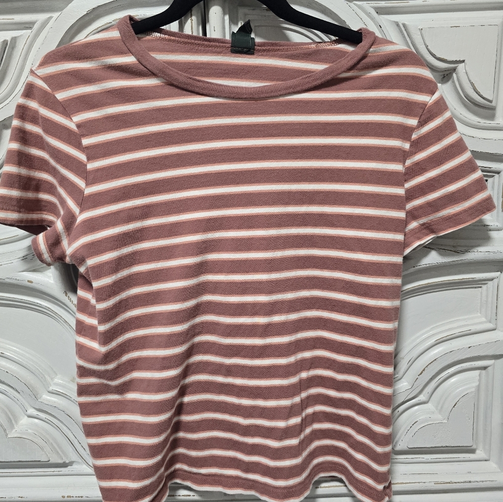 Pink Striped Tee